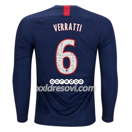 Paris Saint-Germain VERRATTI 6 Domaći Nogometni Dres 2019-2020 Dugim Rukavima